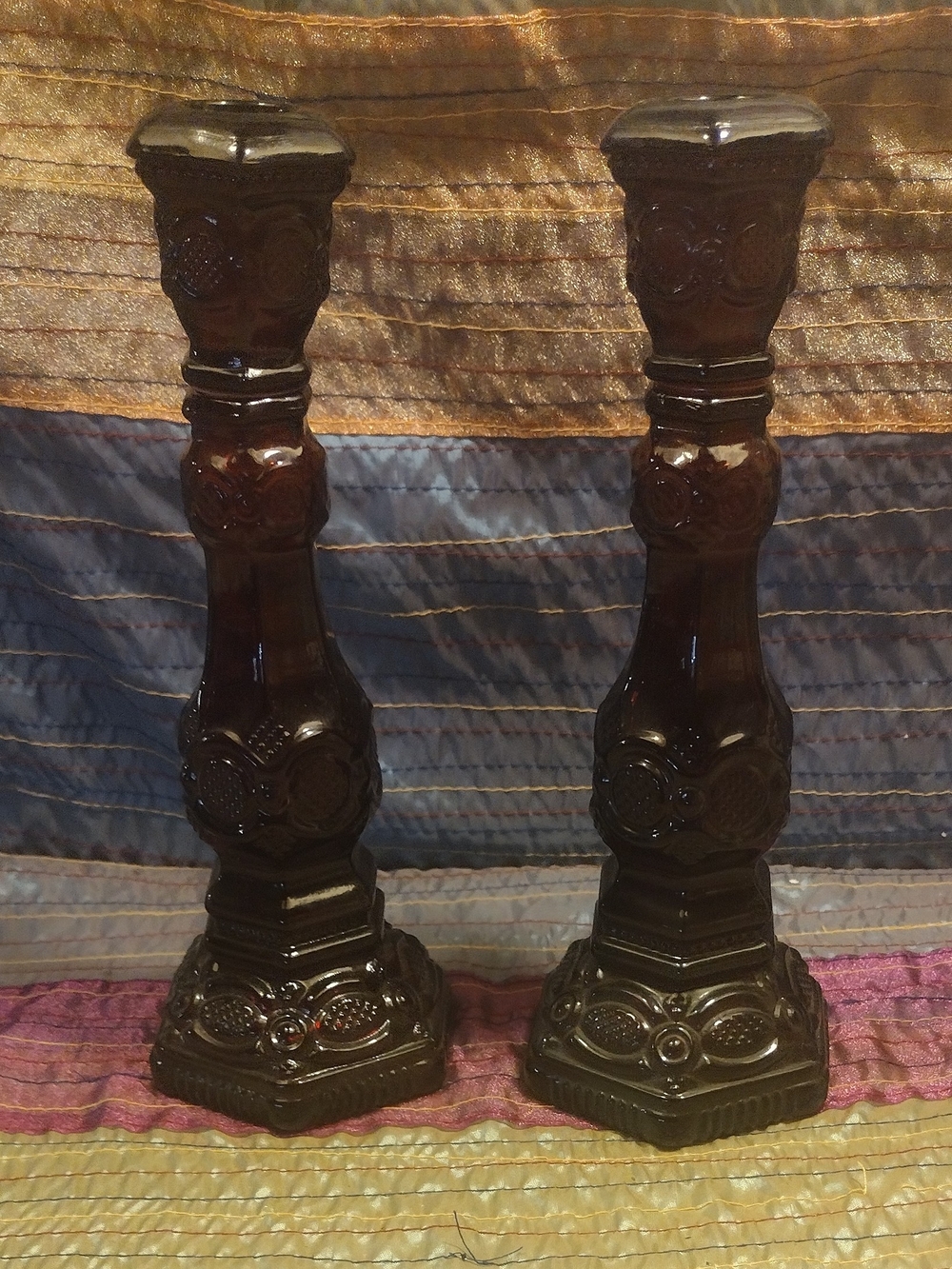 Vintage Gothic Avon Cape Cod Candlesticks